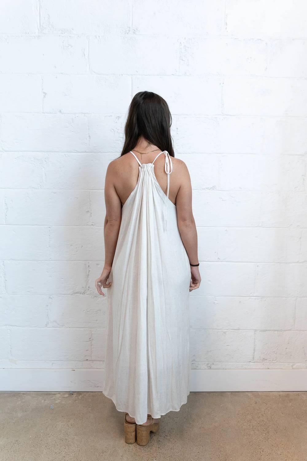 Trend:Notes - Beaded Linen Maxi Dress