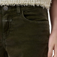 CLOSED Baker Velvet Skinny Jean in ver green - women's jeans - alternate view
