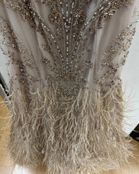 Terani Couture - Sophisticated Elegant Formal Long Evening Beaded Tulle Dress