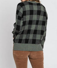 Be Cool - Plaid Button Up Cardigan