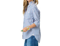 Kerri Rosenthal - Mia Ruffle Stripe Shirt