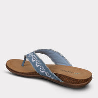 Mykos Women's Jovie Thong Sandal in denim blue - women's sandal - view 6