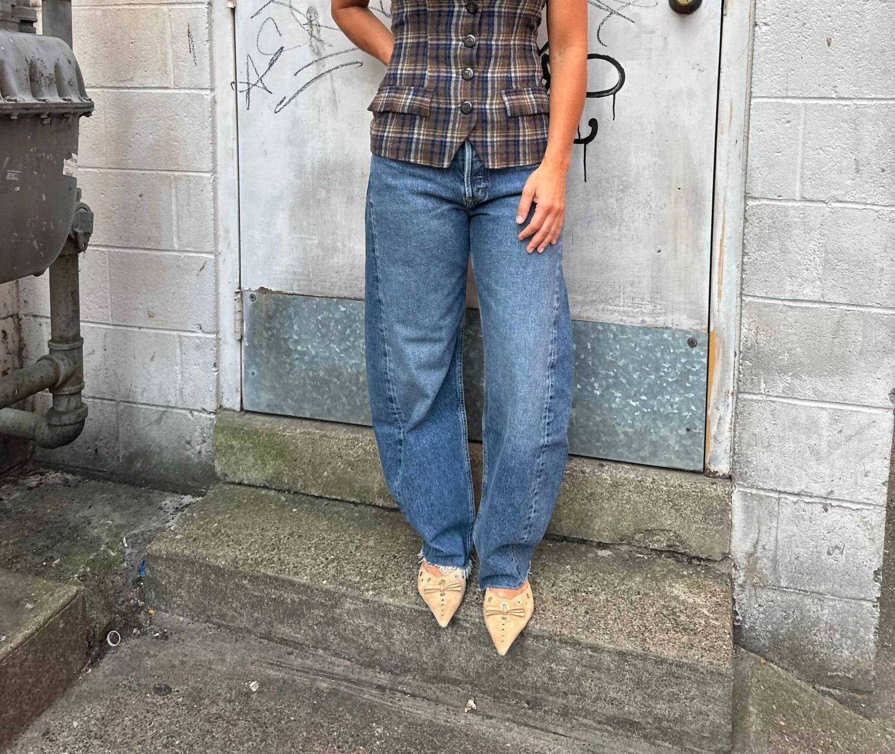 Sage The Label - Office Siren Plaid Waistcoat