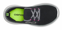 OOFOS Women's Oomy Stride Sneakers in black white - women's sneaker - alternate view