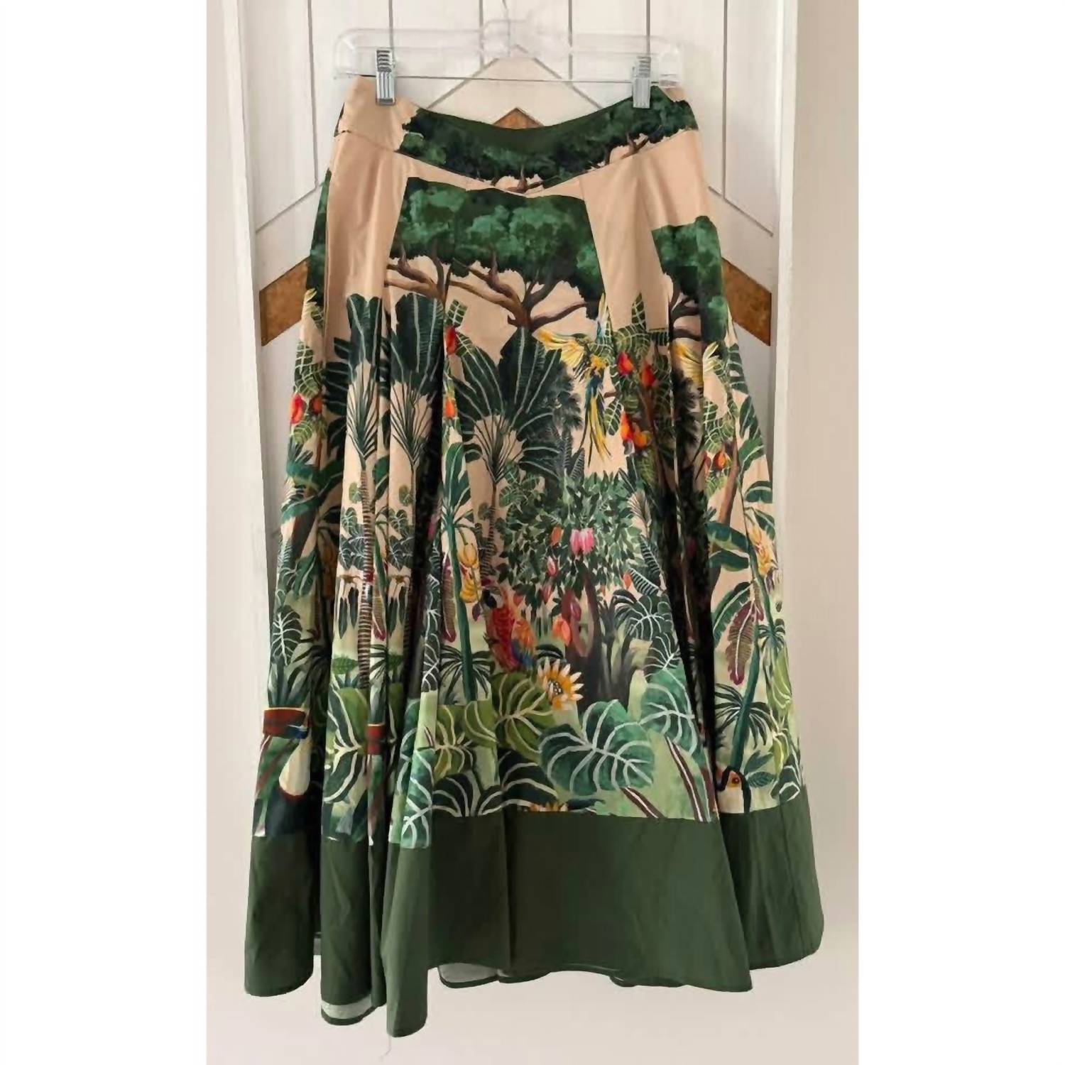 Farm Rio - Jungle Print V-waist Midi Skirt