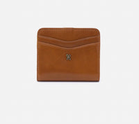 HOBO Women's Max Mini Bifold Card Holder in truffle - women's accessory