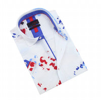 Eight X - Chromo Ink Spot Print Short Sleeve Shirt