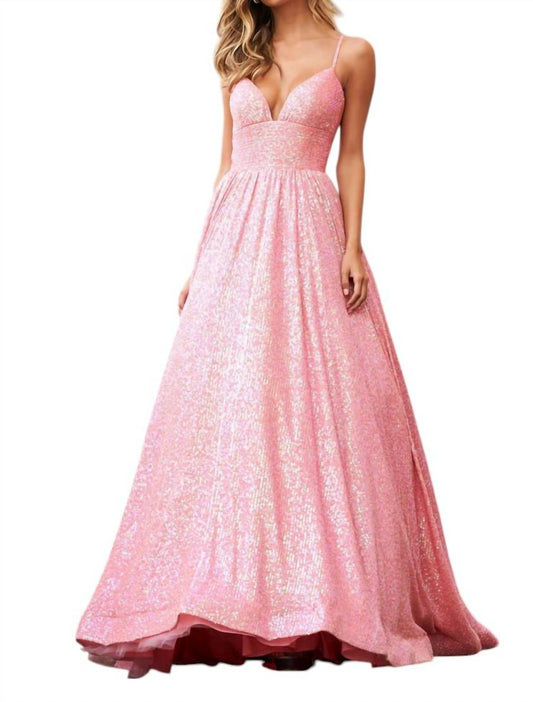 Sherri Hill - Sweetheart Soft Sequin Prom Dress