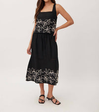 Bella Dahl - Square Neck Ladder Trim Top
