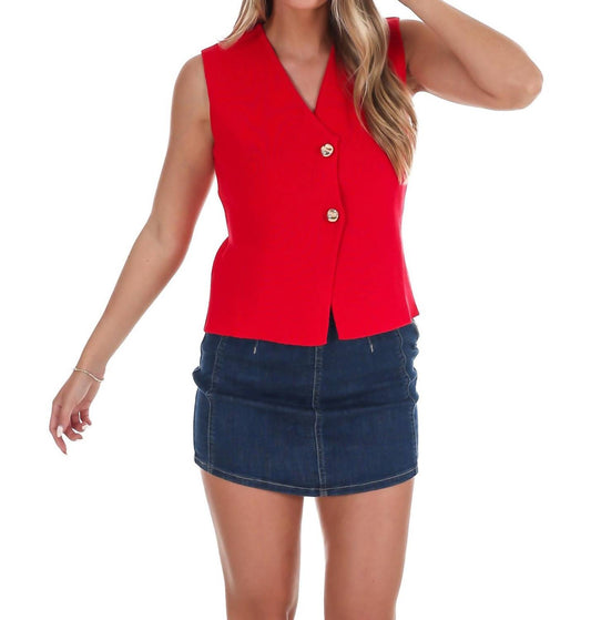 She + Sky - Make The Call Sweater Vest