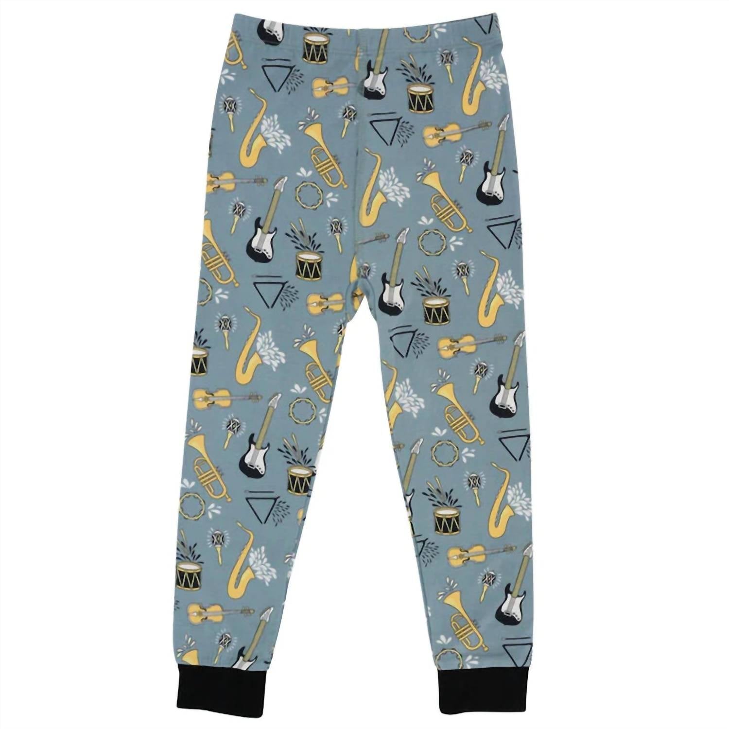 Sweet Bamboo - Big Kid Boy On That Note Pajama Set