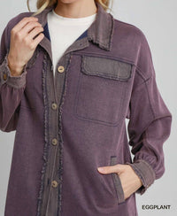 Umgee - Uxeknit Mineral Wash Shacket