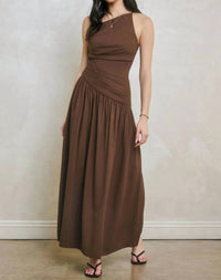 Dress Forum - Toffee Drape Maxi Dress