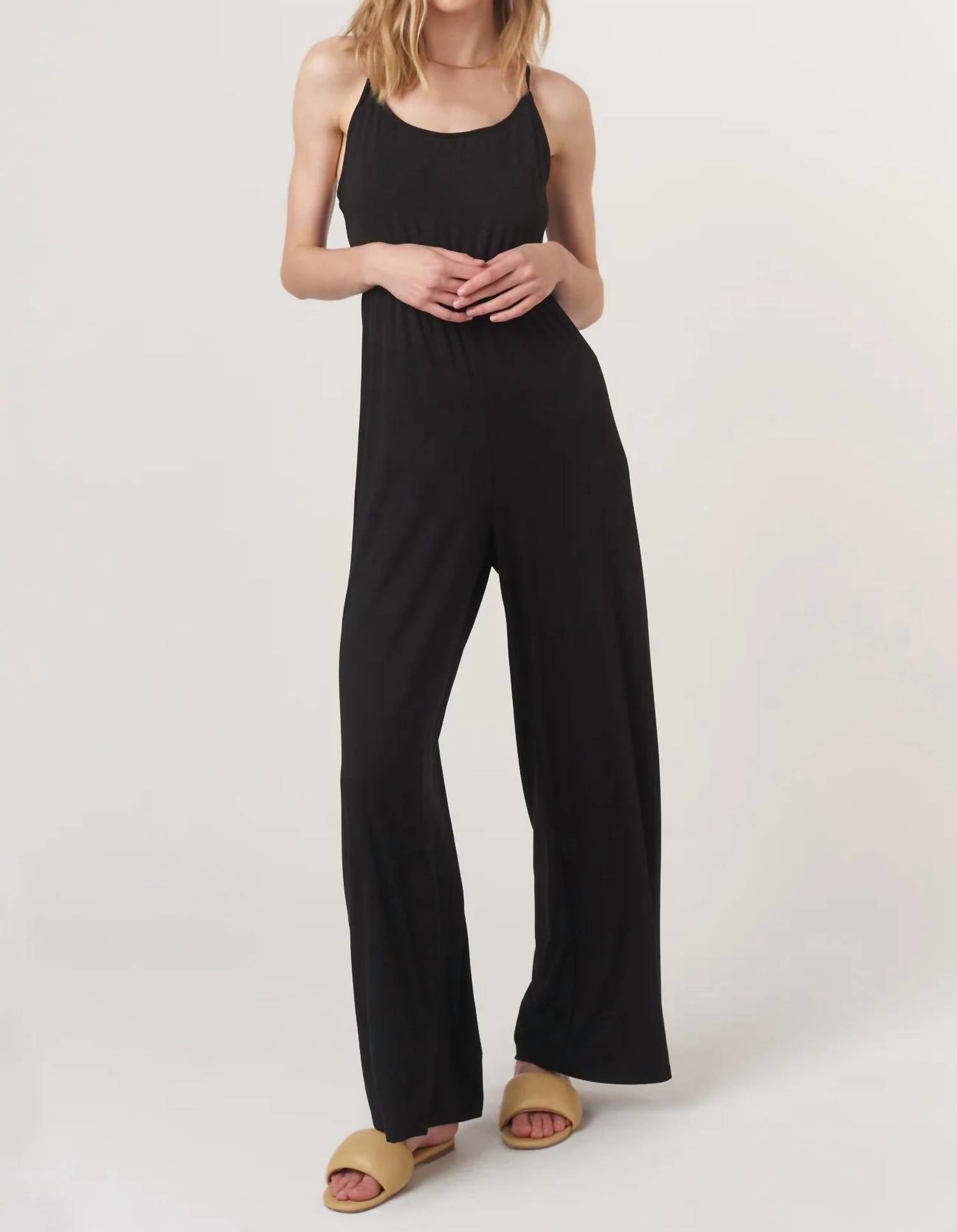 Project Social T - Night Moves Tie Back Jumpsuit