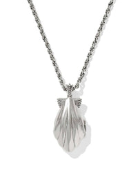 Kendra Scott Women's Alexa Locket Short Pendant Necklace in silver natural mother of pearl - women's jewelry - view 4