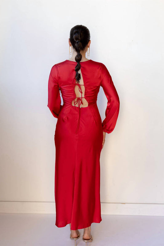 Astr - Elyse Crew Neck Maxi Dress