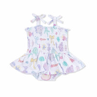 Angel Dear - Girls Smocked Bubble With Skirt