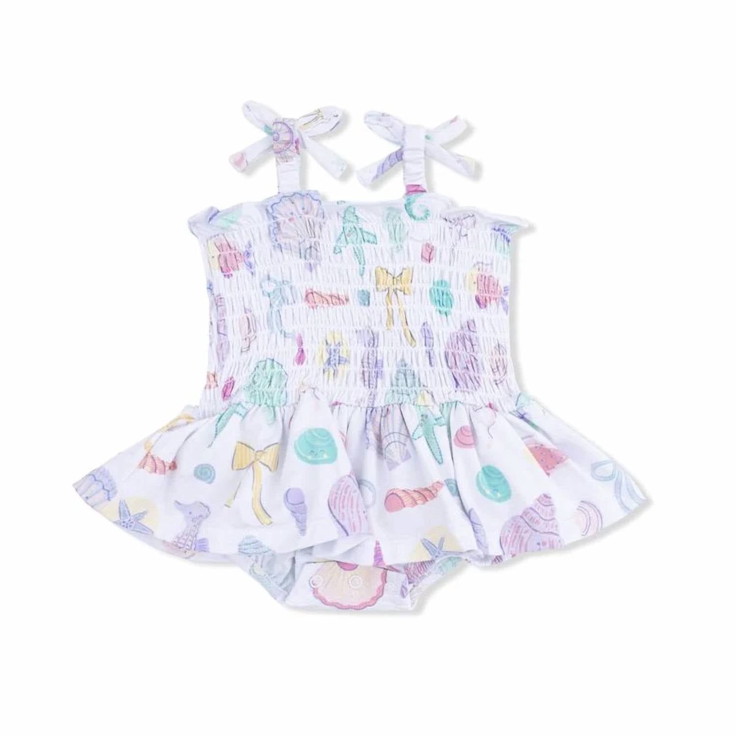 Angel Dear - Girls Smocked Bubble With Skirt