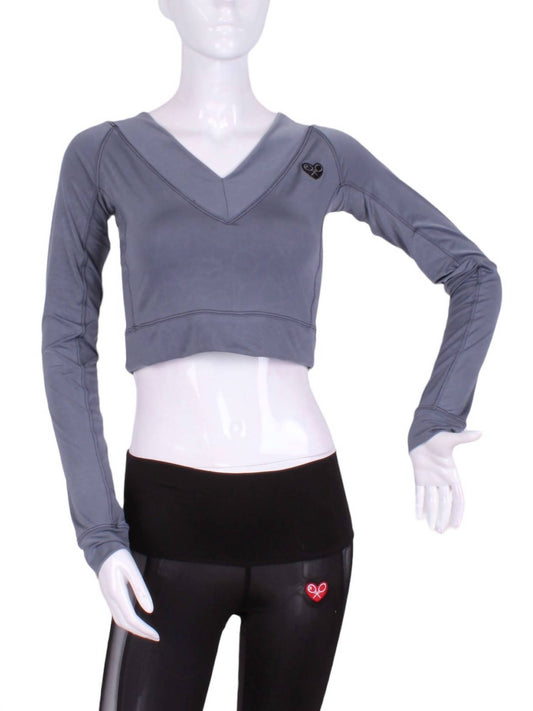 Love Love Tennis - Women's Vee Crop Top