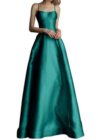 Jovani - A-line Satin Evening Gown