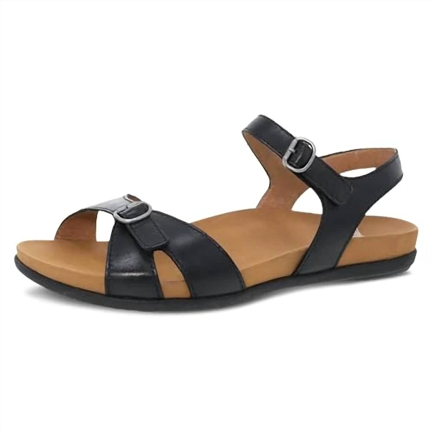 dansko Women's Judith Calf Sandal in black - women's sandal