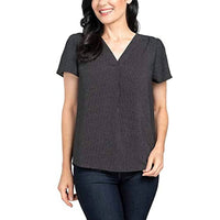 Hilary Radley - V-Neck Blouse
