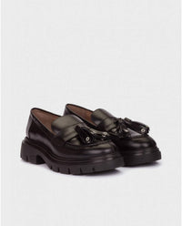 Wonders Women's Bones 03 Loafers in black - women's flats - detail view