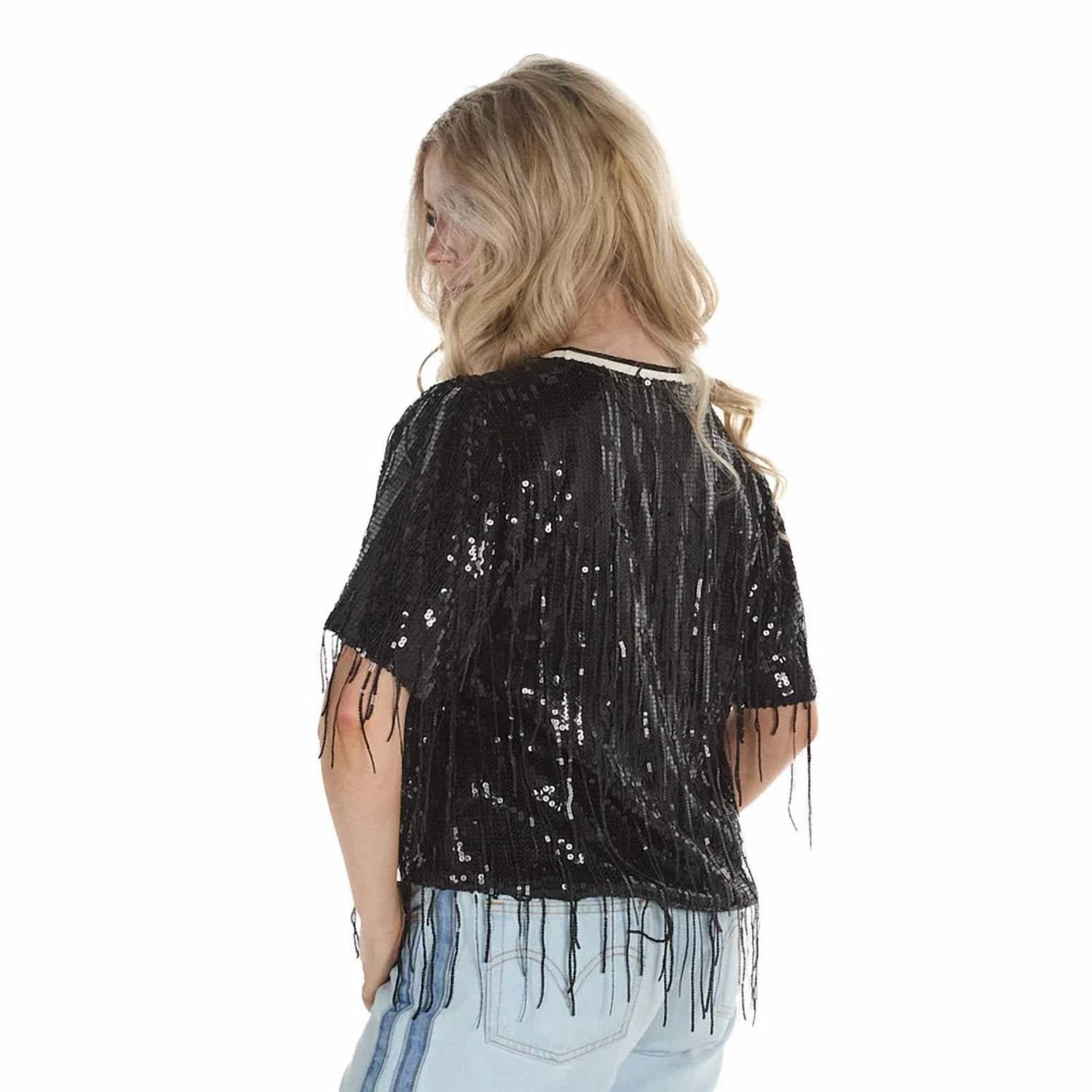 Thml - Fun & Festive Fringe Sequin Tee