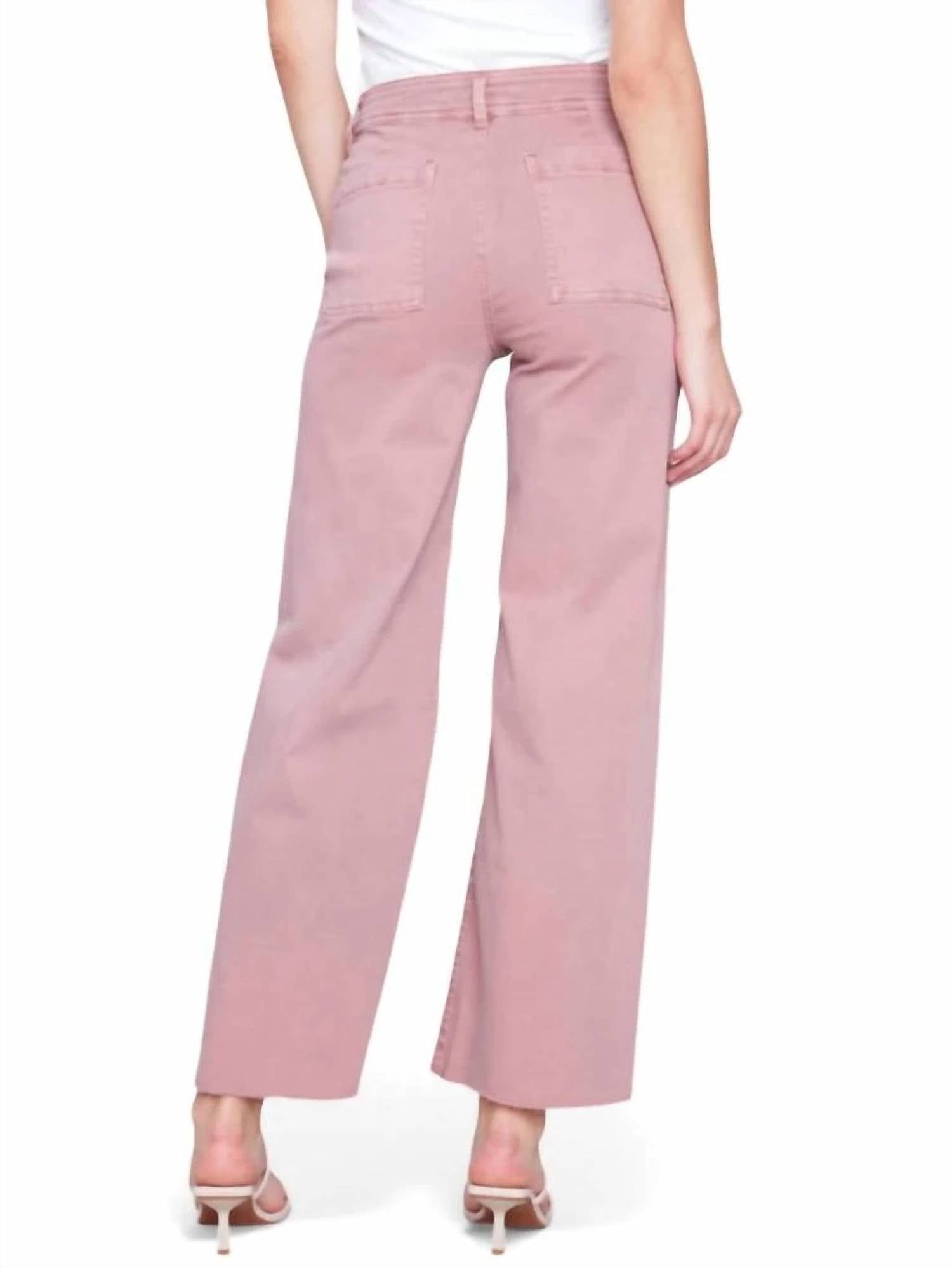 CHARLIE B Bay Harbor Wide Leg Pants in woodrose - women's pants - alternate view