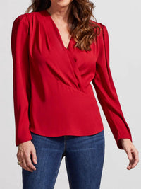 Tribal - Pleated Wrap Blouse