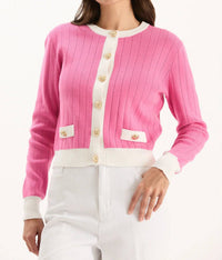 Tyler Boe - Tibby Gold Button Cardigan
