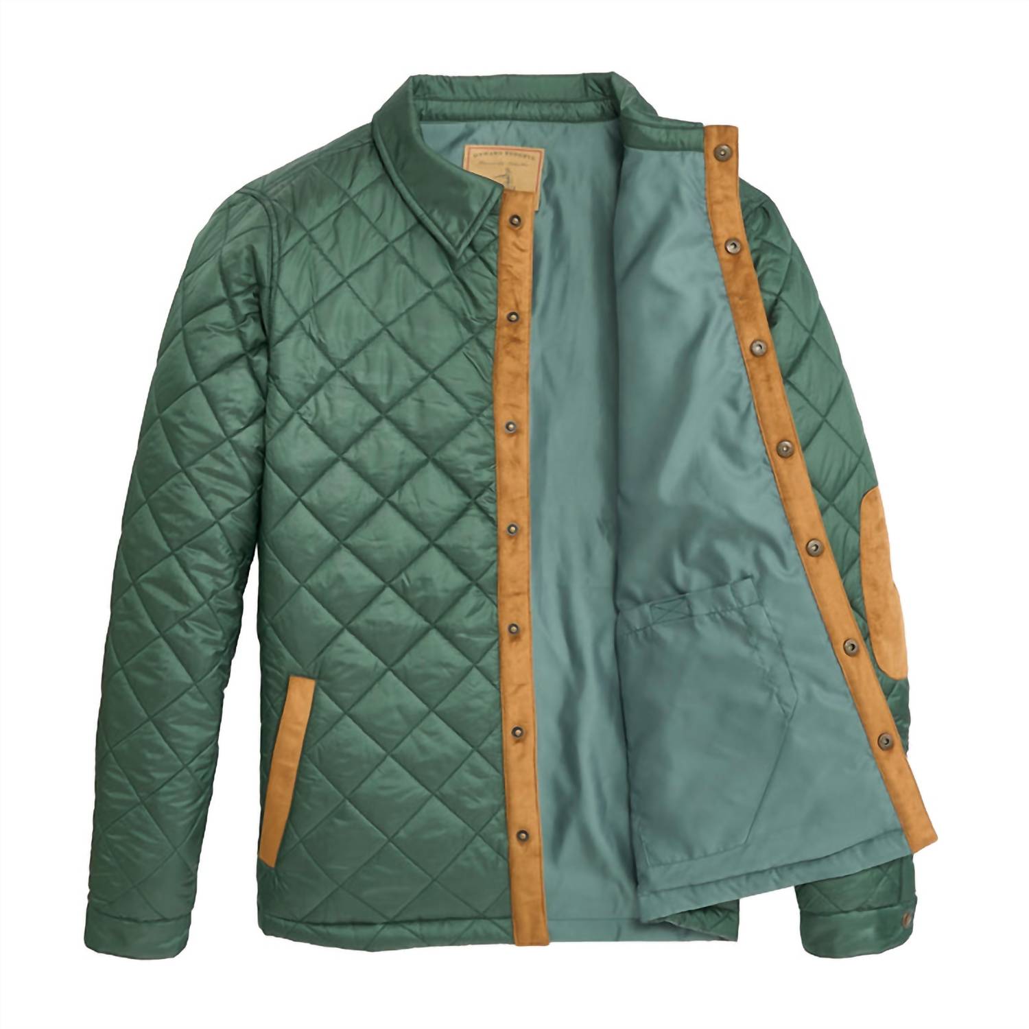 ONWARD RESERVE Braswell Quilted Jacket in dark forest - men's jacket - alternate view