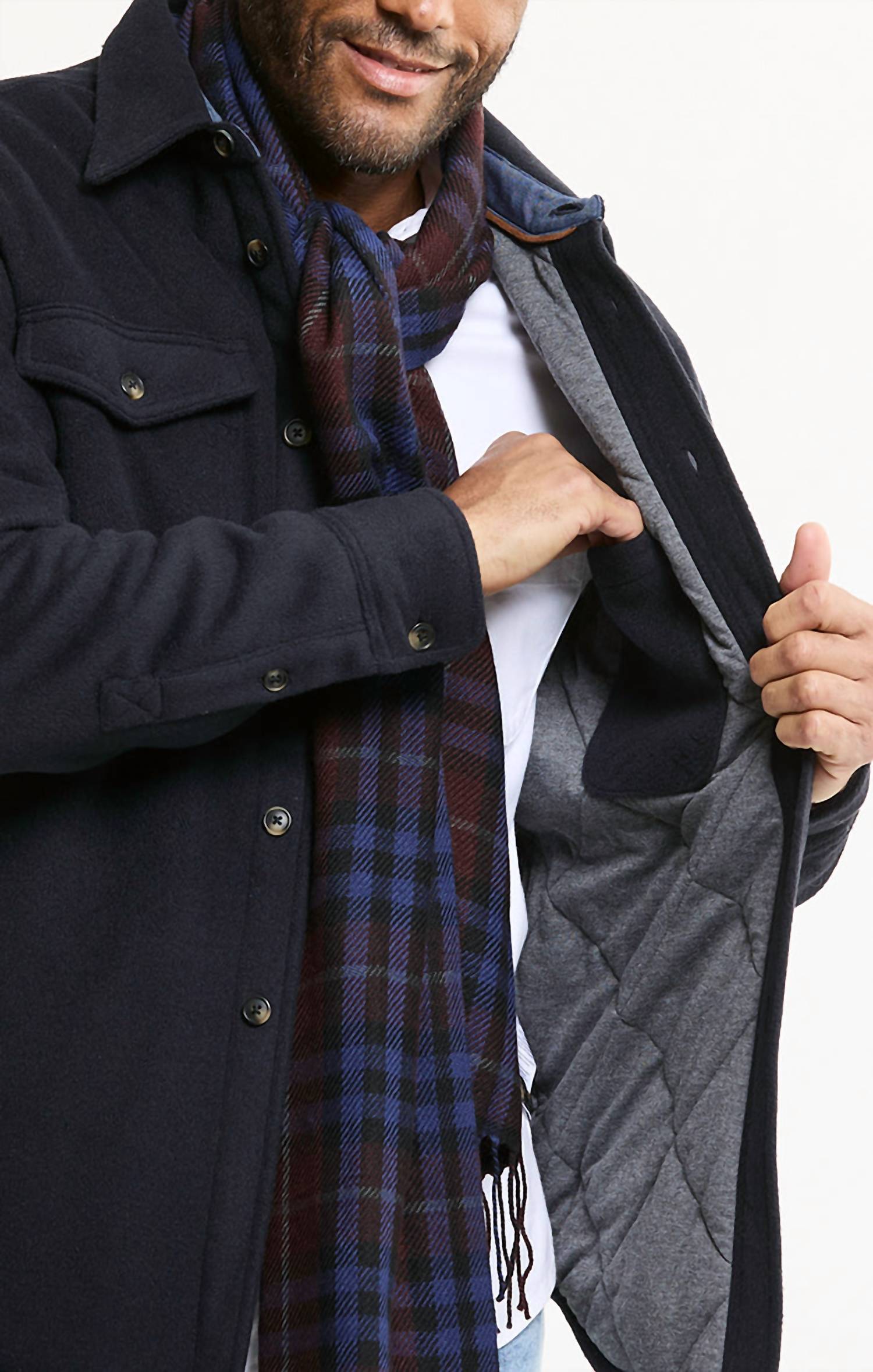 Jachs New York - Luxe Soft-Blend Quilt Lined Overshirt
