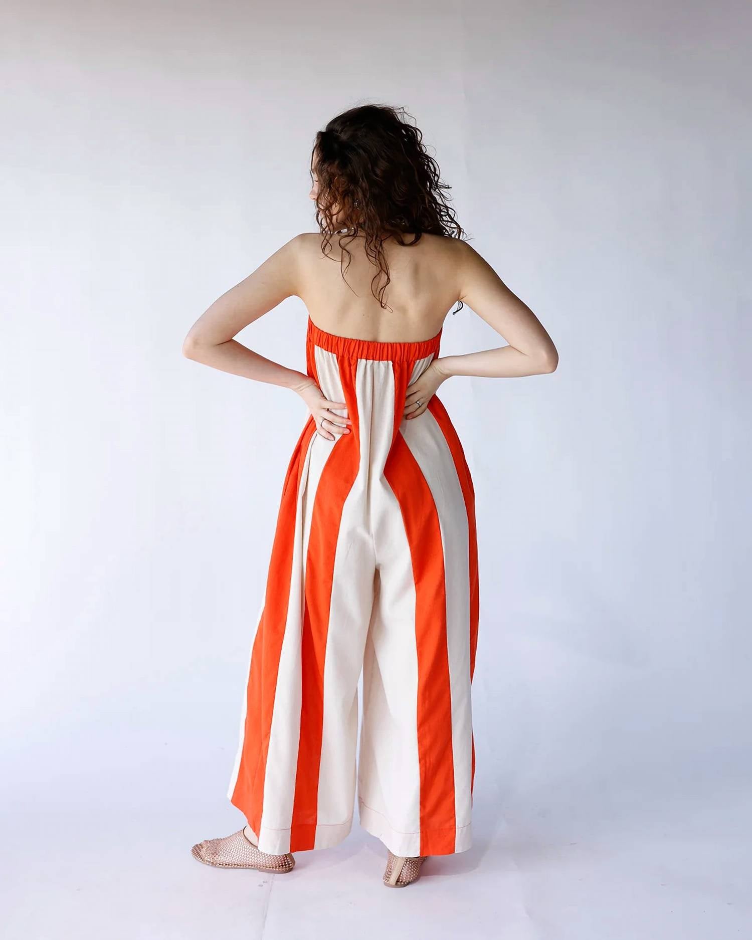 Wishlist - Striped Strapless Jumpsuit