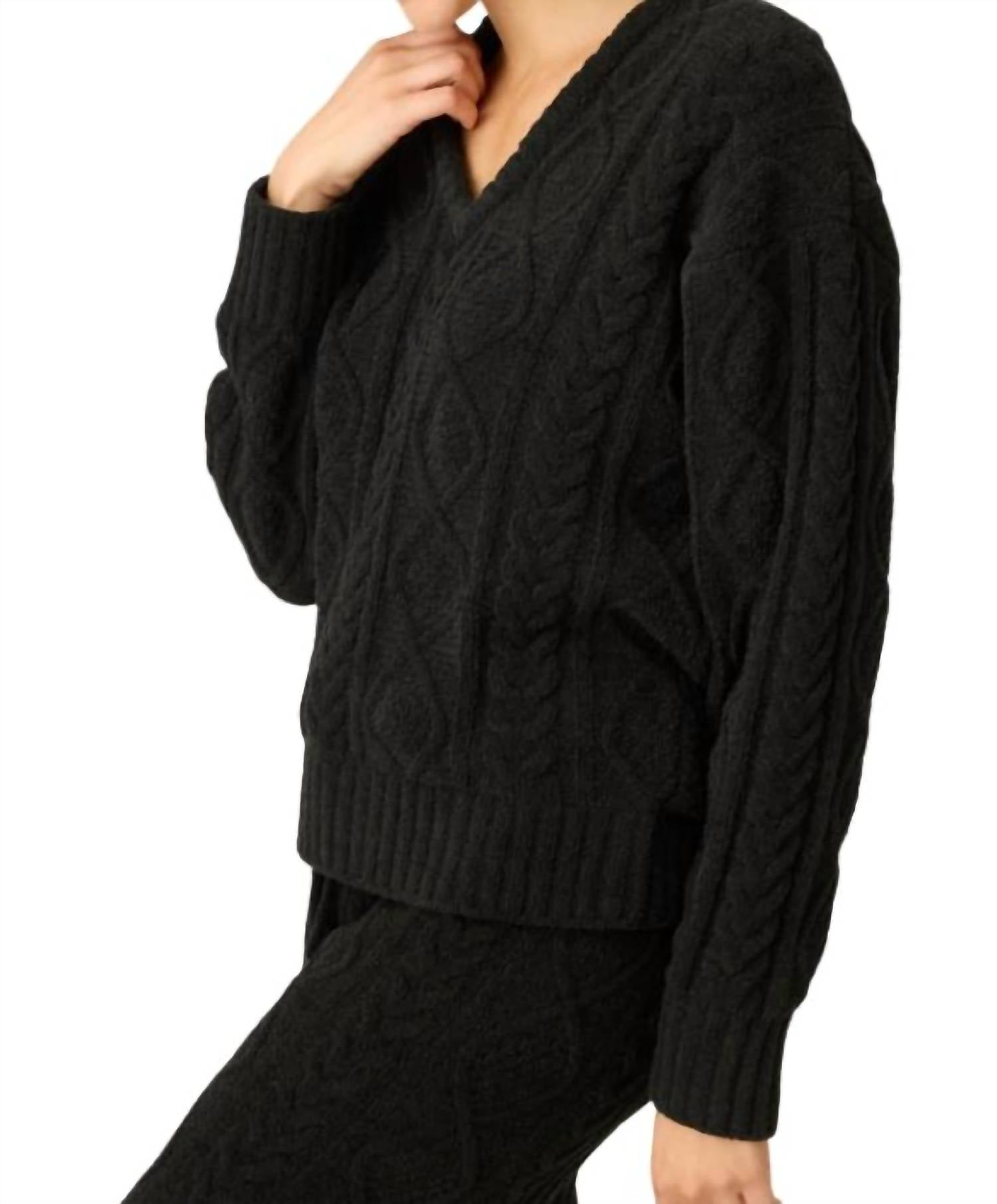 Pj Salvage - Cozy Chenille Cable Knit Top