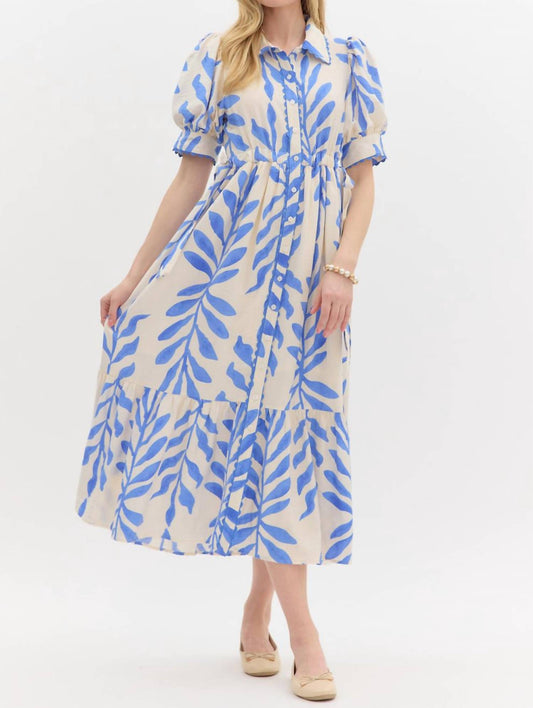 Entro - Betty Botanical Midi Dress