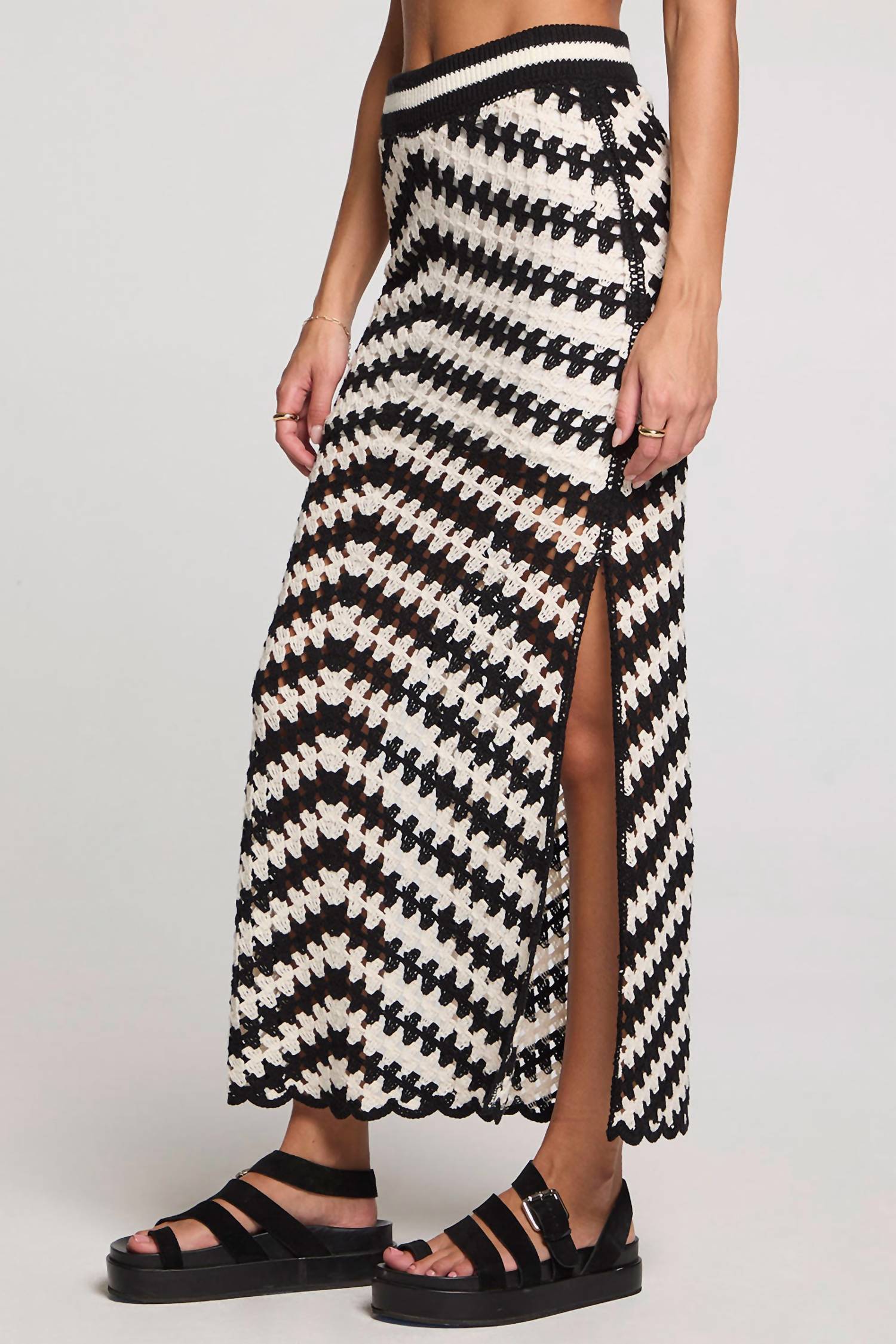 Saltwater Luxe - Suzi High Slit Midi Skirt