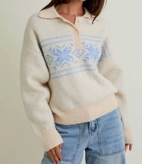Le Lis - Noelle Snowflake Pattern Sweater