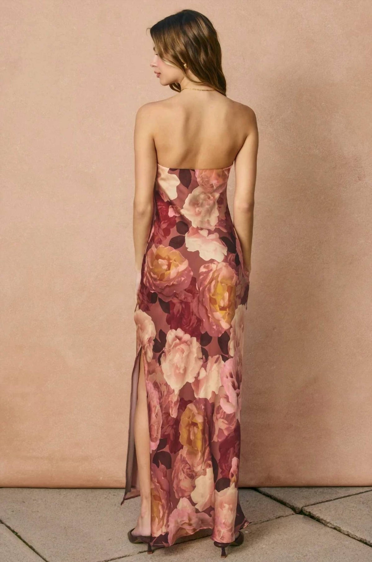 Dress Forum - Women's Romantic Floral Maxi Dress