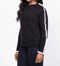 Nic + Zoe - Ruffled Down Sweater