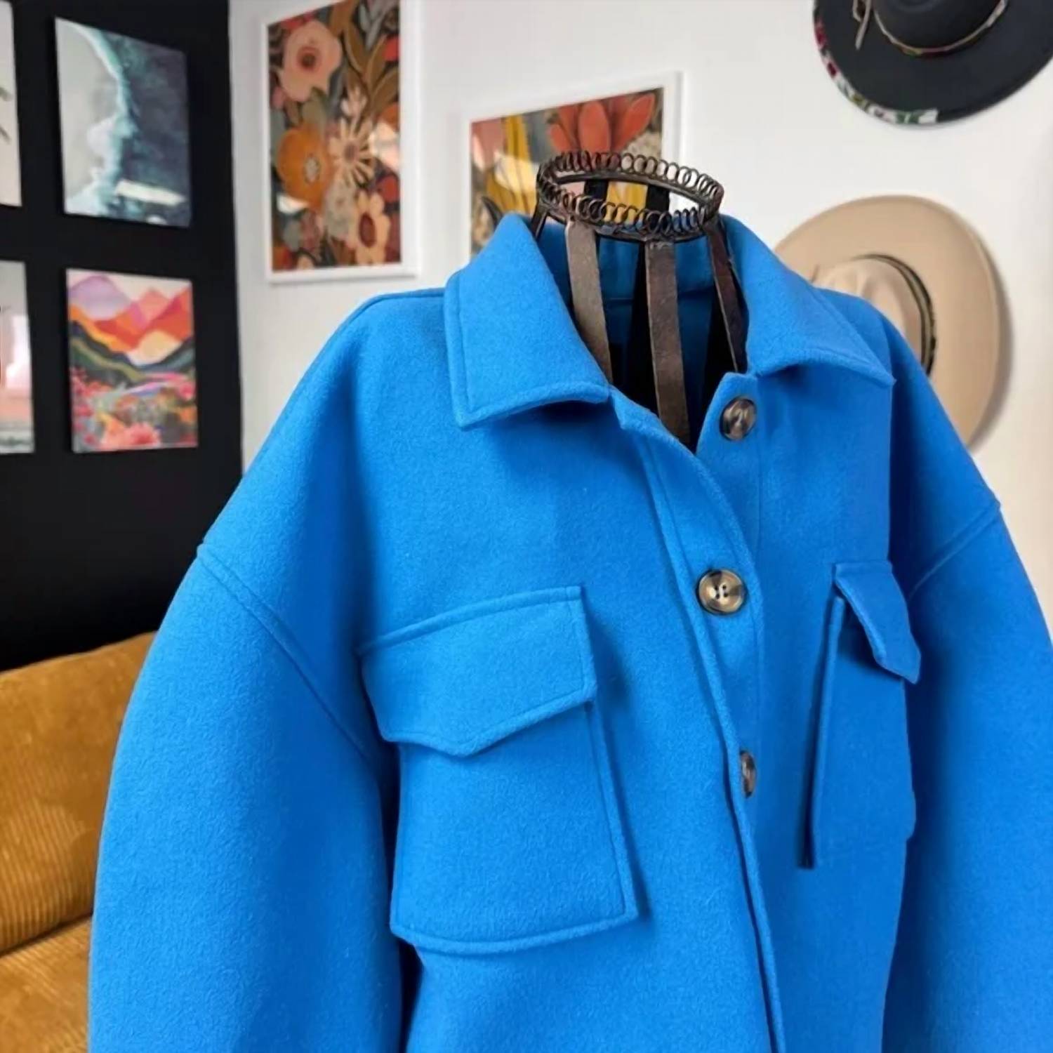 Love Tree - Women's Cropped Button Down Jacket
