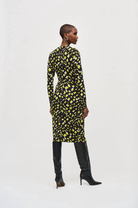 Joseph Ribkoff - Abstract Print Midi Sheath Dress