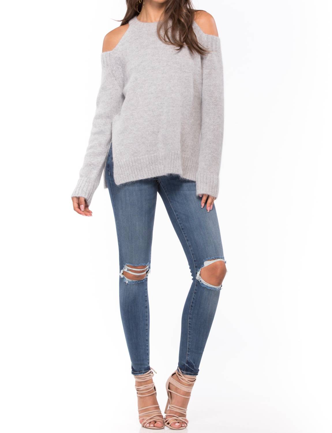 J.O.A. - Cold Shoulder Sweater