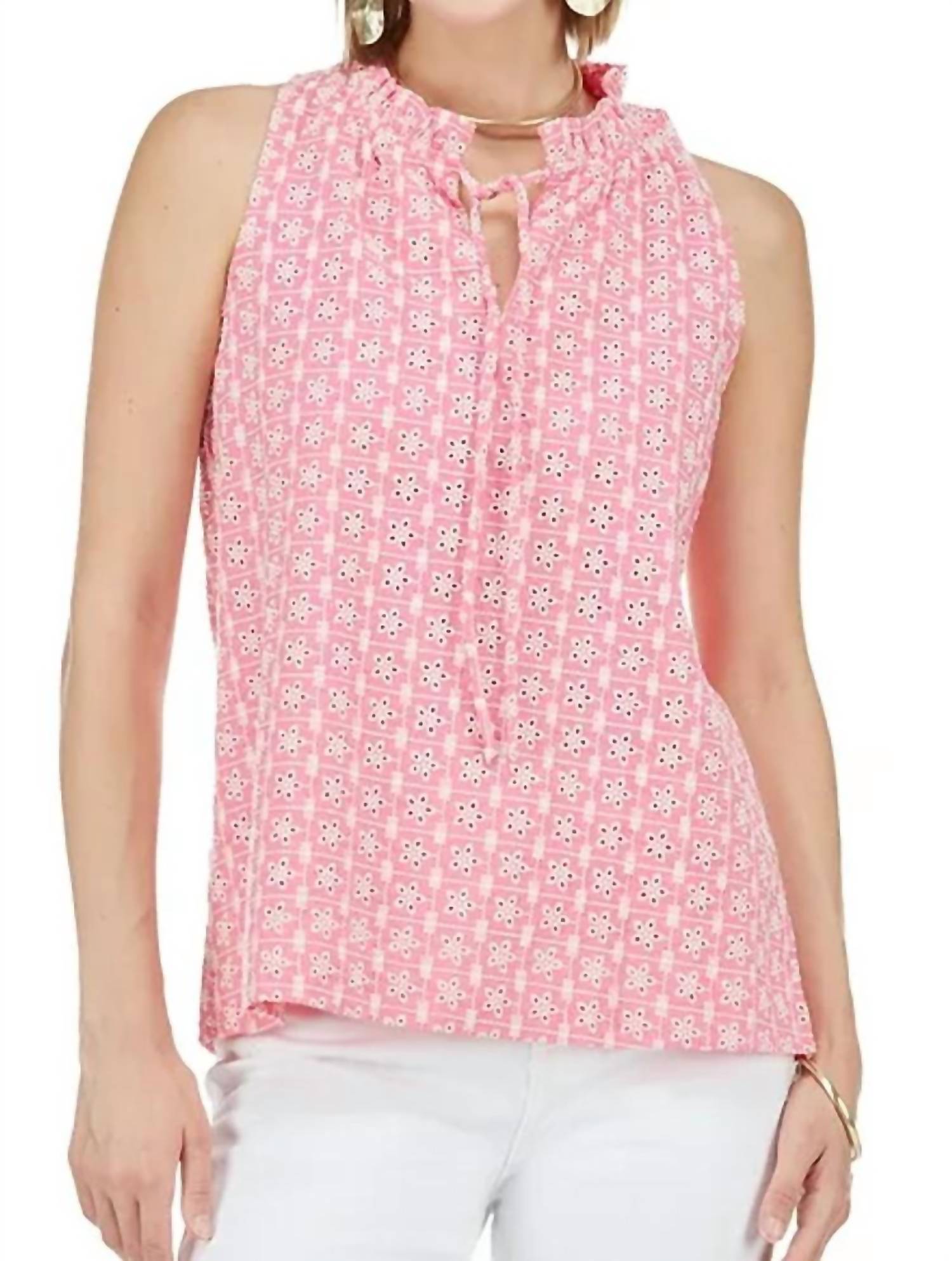Joy Joy - EYELET HALTER TOP