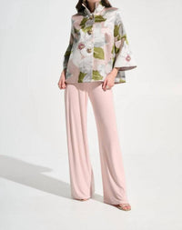 Joseph Ribkoff - Floral Jacquard Trapeze Jacket With Bell Sleeves