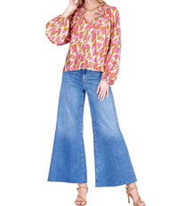 Joy Joy - Elastic Neck Peasant Blouse