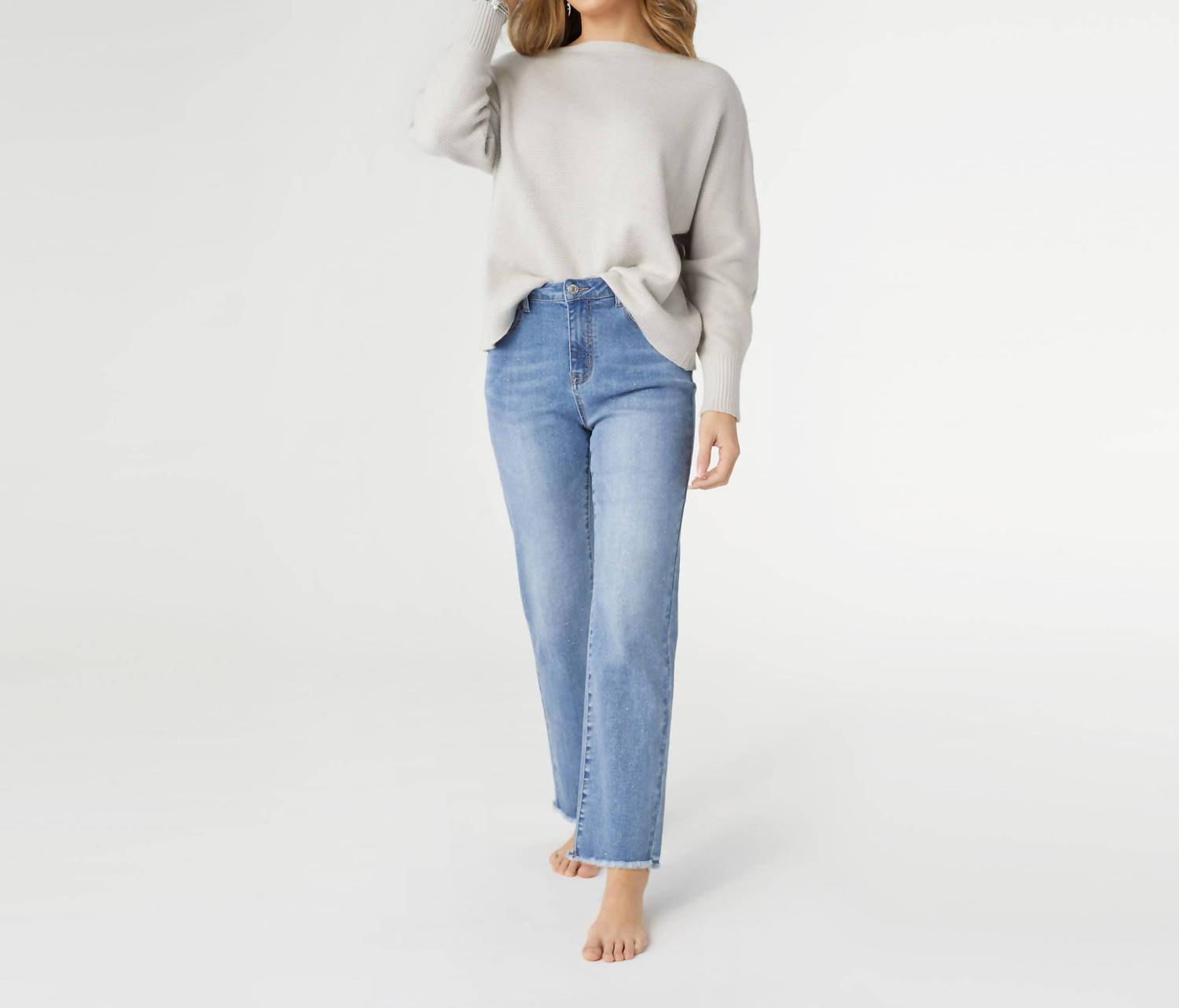 Coco + Carmen - Everstretch Straight Leg Ankle With Glitter