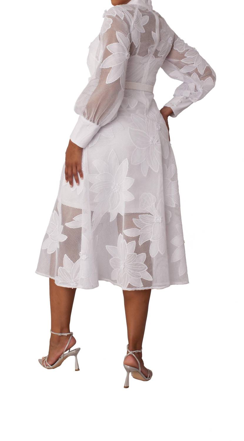 For Her Nyc - Floral Mesh Two-piece Dress