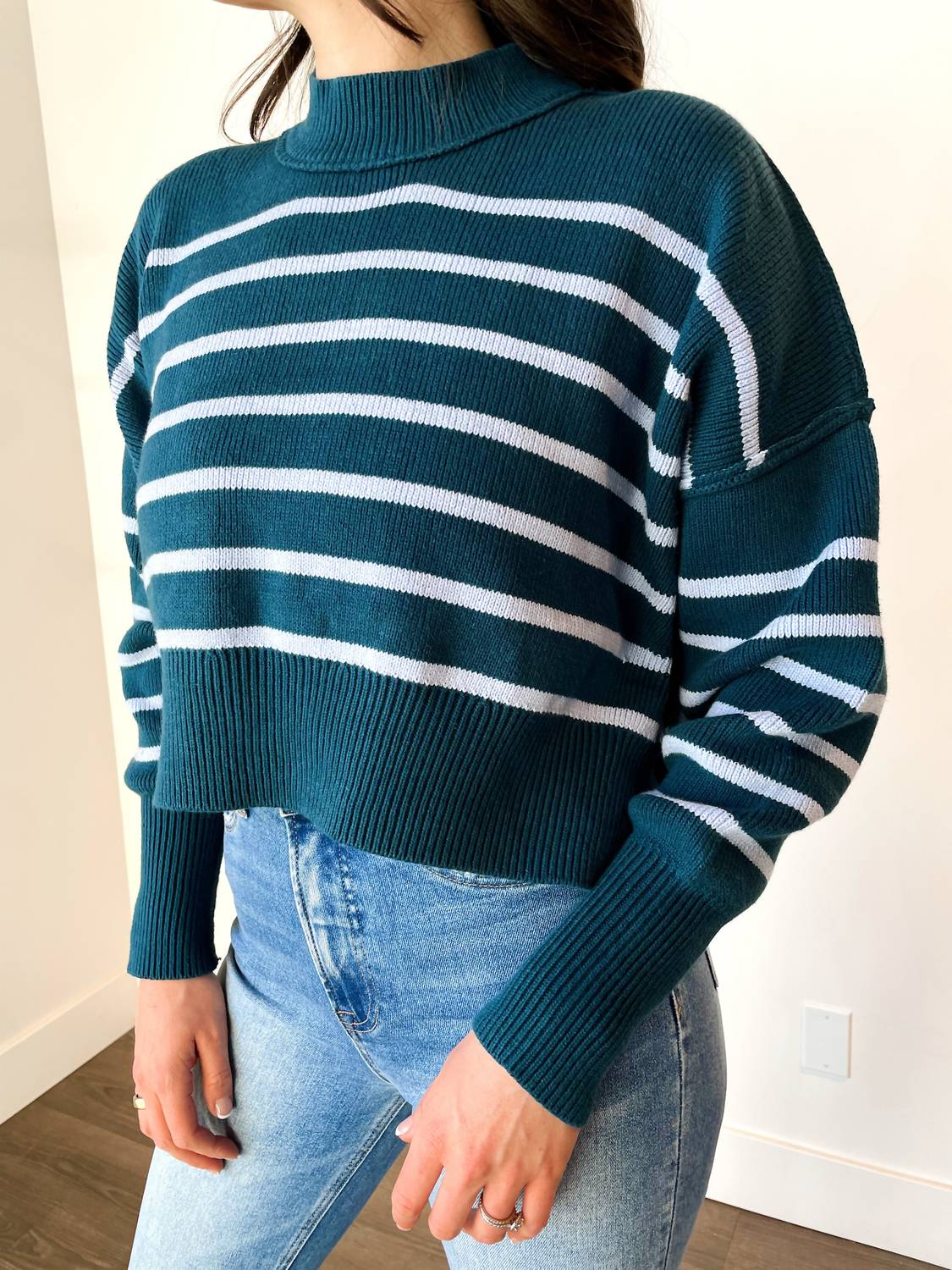 In-Loom - Isla Striped Crop Sweater