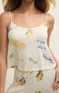 Z Supply - Women's Marbella Cropped Silky Jersey Camisole Top